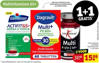 Kruidvat Multivitaminen 65+ aanbieding