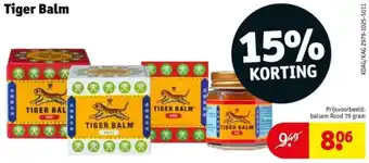 Kruidvat Tiger Balm aanbieding