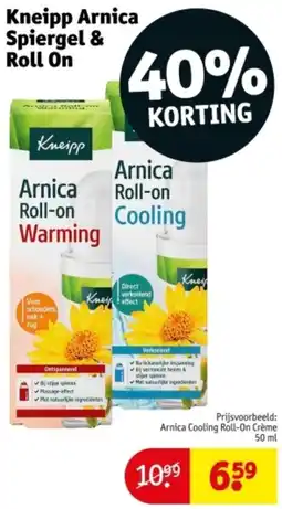 Kruidvat Kneipp Arnica Spiergel & Roll On aanbieding