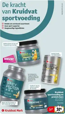 Kruidvat Kruidvat sportvoeding en protein bars aanbieding