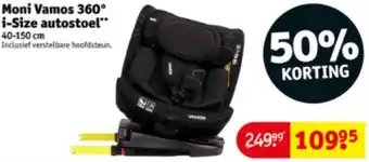 Kruidvat Moni Vamos 360° i-Size autostoel aanbieding
