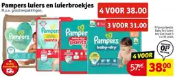 Kruidvat Pampers luiers en luierbroekjes aanbieding