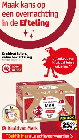 Kruidvat Kruidvat luiers value box Efteling aanbieding