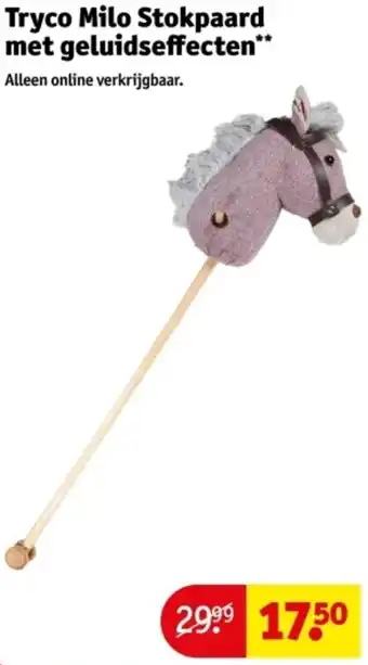 Kruidvat Tryco Milo Stokpaard met geluidseffecten aanbieding