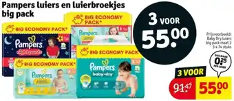 Kruidvat Pampers luiers en luierbroekjes big pack aanbieding