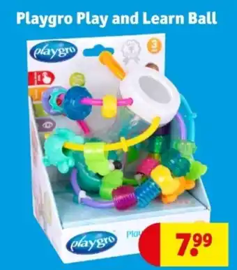 Kruidvat Playgro Play and Learn Ball aanbieding