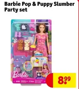 Kruidvat Barbie Pop & Puppy Slumber Party set aanbieding