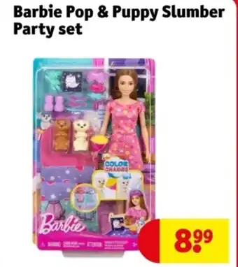 Kruidvat Barbie Pop & Puppy Slumber Party set aanbieding