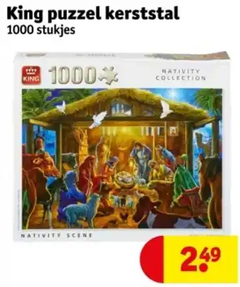 Kruidvat King puzzel kerststal aanbieding