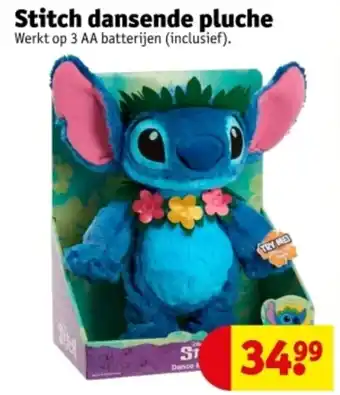 Kruidvat Stitch dansende pluche aanbieding