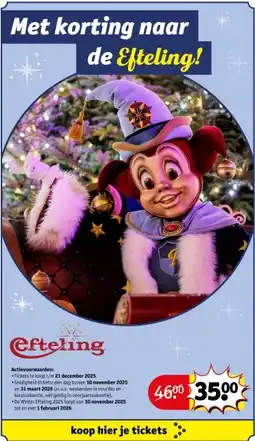 Kruidvat Met korting naar de Efteling! aanbieding