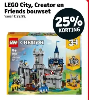 Kruidvat LEGO City, Creator en Friends bouwset aanbieding