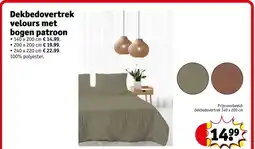 Kruidvat Dekbedovertrek velours met bogen patroon aanbieding