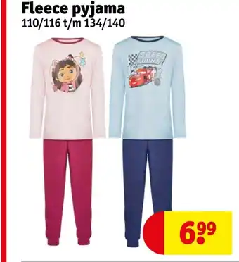 Kruidvat Fleece pyjama aanbieding