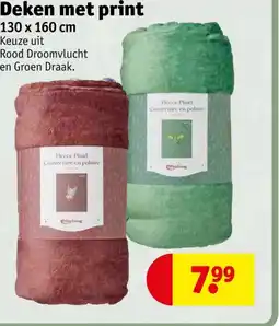 Kruidvat Deken met print aanbieding