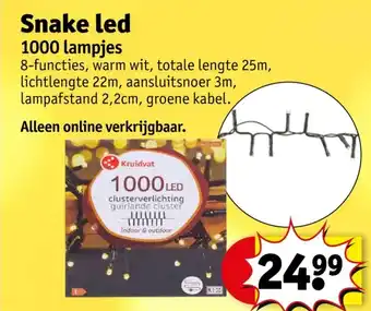 Kruidvat Snake led 1000 lampjes aanbieding