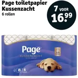 Kruidvat Page toiletpapier Kussenzacht aanbieding