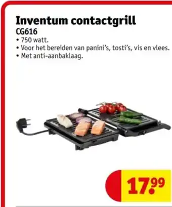 Kruidvat Inventum contactgrill CG616 aanbieding