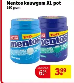 Kruidvat Mentos kauwgom XL pot aanbieding
