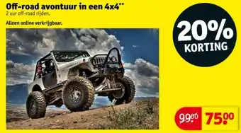 Kruidvat Off-road avontuur in een 4 x 4 aanbieding