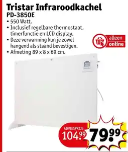 Kruidvat Tristar Infraroodkachel PD-3850E aanbieding