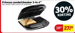 Kruidvat Princess sandwichmaker 3-in-1 aanbieding