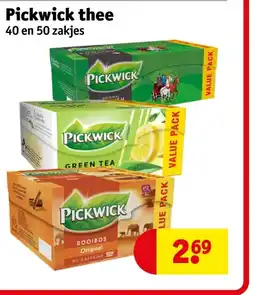 Kruidvat Pickwick thee aanbieding