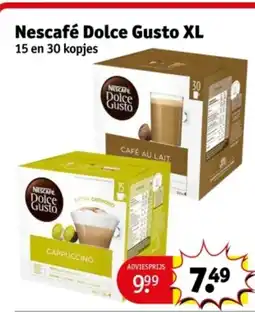 Kruidvat Nescafé Dolce Gusto XL aanbieding