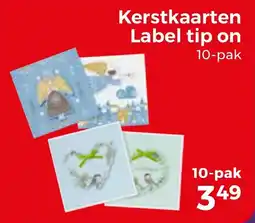 Trekpleister Kerstkaarten Label tip on aanbieding