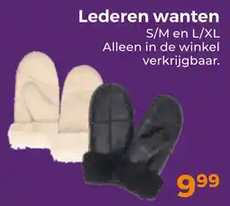 Trekpleister Lederen wanten aanbieding