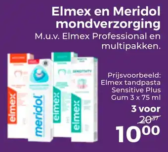 Trekpleister Elmex en Meridol mondverzorging aanbieding