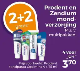 Trekpleister Prodent en Zendium mondverzorging aanbieding