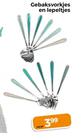 Trekpleister Gebaksvorkjes en lepeltjes aanbieding