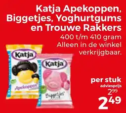 Trekpleister Katja Apekoppen, Biggetjes, Yoghurtgums en Trouwe Rakkers aanbieding