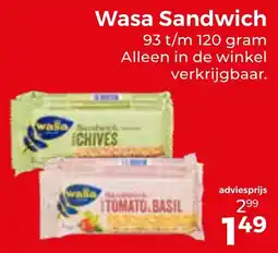 Trekpleister Wasa Sandwich aanbieding