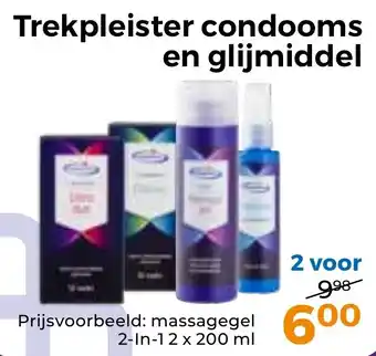 Trekpleister Trekpleister condooms en glijmiddel aanbieding