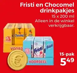 Trekpleister Fristi en Chocomel drinkpakjes aanbieding