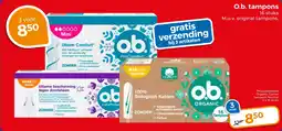 Trekpleister O.b. tampons aanbieding