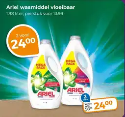 Trekpleister Ariel wasmiddel vloeibaar aanbieding