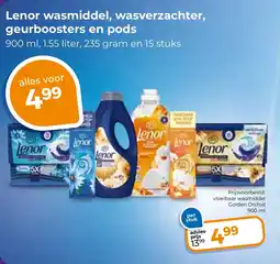 Trekpleister Lenor wasmiddel, wasverzachter, geurboosters en pods aanbieding