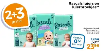 Trekpleister Rascals luiers en luierbroekjes aanbieding