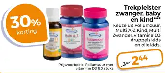 Trekpleister Trekpleister zwanger, baby en kind aanbieding