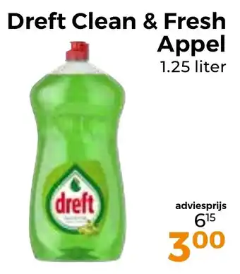 Trekpleister Dreft Clean & Fresh Appel aanbieding