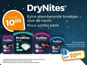 Trekpleister DryNites aanbieding