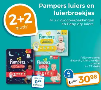 Trekpleister Pampers luiers en luierbroekjes aanbieding