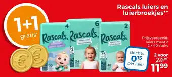 Trekpleister Rascals luiers en luierbroekjes aanbieding