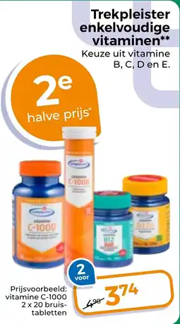 Trekpleister Trekpleister Enkelvoudige Vitaminen aanbieding