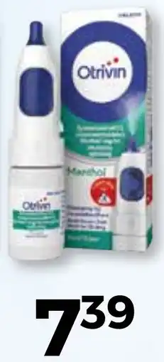 Trekpleister Otrivin Menthol aanbieding