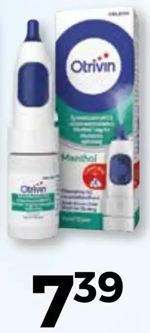 Trekpleister Otrivin Menthol aanbieding