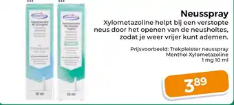 Trekpleister Neusspray aanbieding
